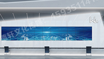 萬國質保二手車交易港 服務臺背景墻logo 三面發光字